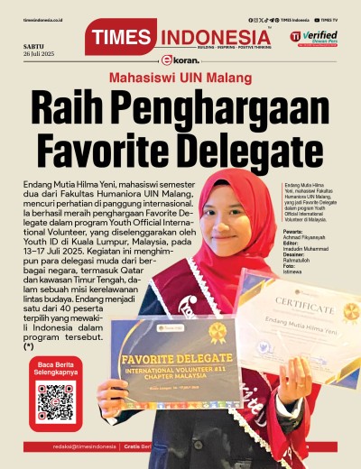 Edisi Sabtu, 26 Juli 2025: E-Koran, Bacaan Positif Masyarakat 5.0