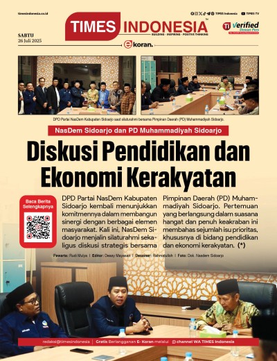 Edisi Sabtu, 26 Juli 2025: E-Koran, Bacaan Positif Masyarakat 5.0