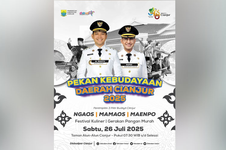 Pekan Kebudayaan Daerah Cianjur 2025. (FOTO: Instagram @disbudpar.cianjur)