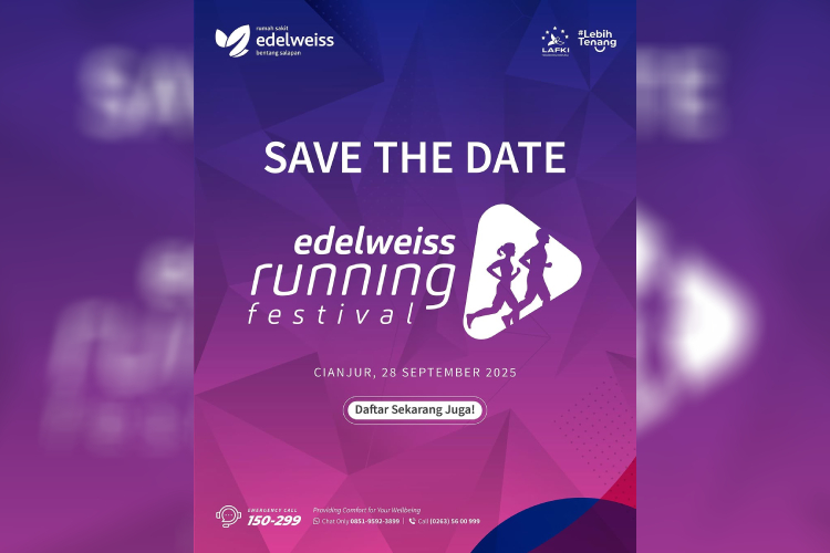 Edelweiss Running Festival 2025 di Cianjur. (FOTO: Instagram @rs_edelweisscianjur)