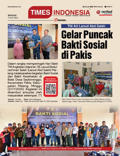 Edisi Minggu, 27 Juli 2025: E-Koran, Bacaan Positif Masyarakat 5.0