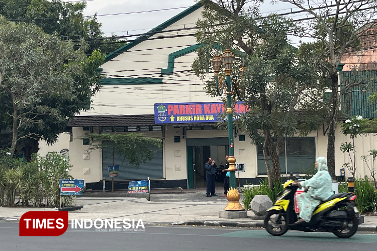 Titik lokasi gedung sentra parkir Kayutangan yang bakal dibangun. (Foto: Rizky Kurniawan Pratama/TIMES Indonesia)