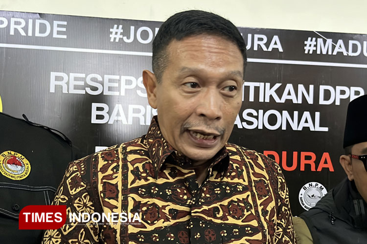 Wali Kota Malang, Wahyu Hidayat saat ditemui awak media. (Foto: Rizky Kurniawan Pratama/TIMES Indonesia)
