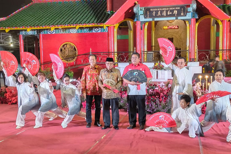 Resepsi peringatan ulang tahun ke-72 Prof. Dr. KH. Said Aqil Siroj, MA pada Sabtu (26/7/2025) di Masjid Muhammad Cheng Hoo, Surabaya. (FOTO: SASC for TIMES Indonesia)