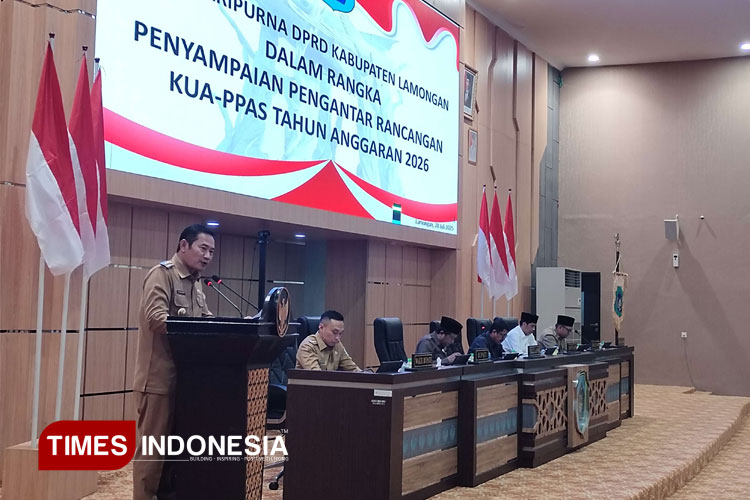 Bupati Lamongan Sampaikan Rancangan KUA-PPAS 2026, Fondasi Strategis Menuju Kejayaan Berkelanjutan