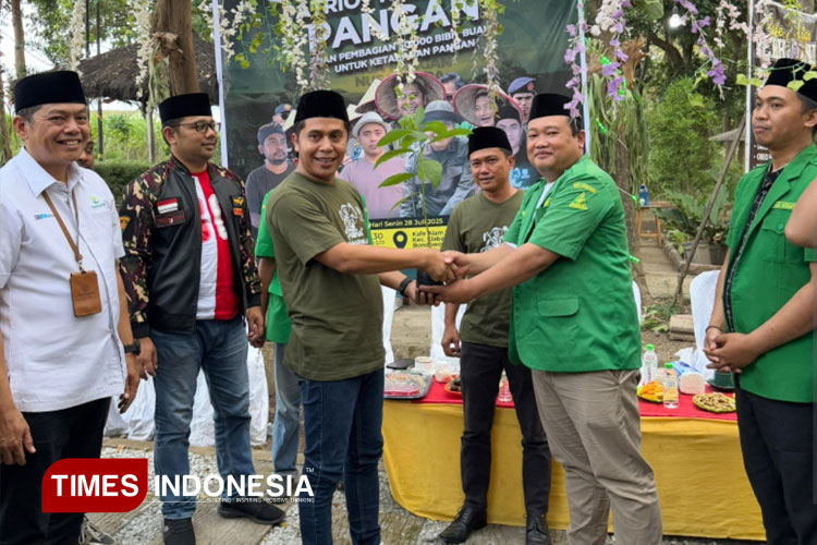 Satgas Ansor Jatim Dorong Ketahanan Pangan dan Distribusi 50 Ribu Bibit Buah di Bondowoso