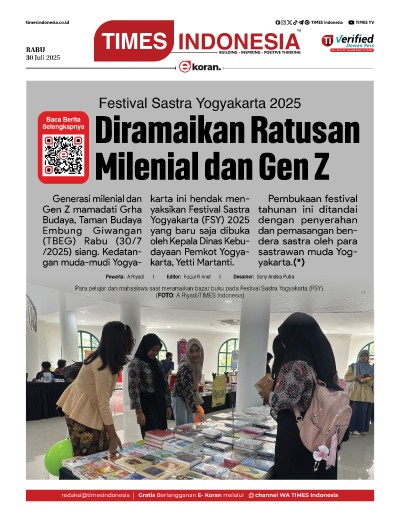 Edisi Rabu, 30 Juli 2025: E-Koran, Bacaan Positif Masyarakat 5.0