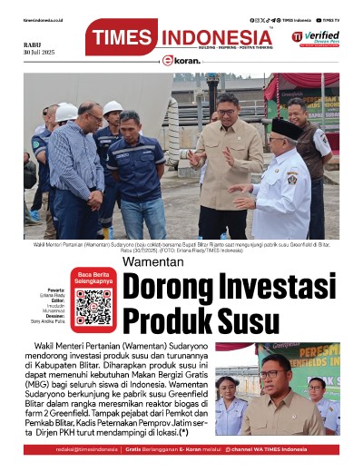 Edisi Rabu, 30 Juli 2025: E-Koran, Bacaan Positif Masyarakat 5.0