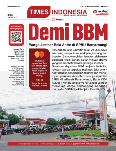 Edisi Rabu, 30 Juli 2025: E-Koran, Bacaan Positif Masyarakat 5.0