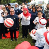 Bersama Menteri PPPA, Gubernur Khofifah Rayakan Hari Anak Nasional 2025
