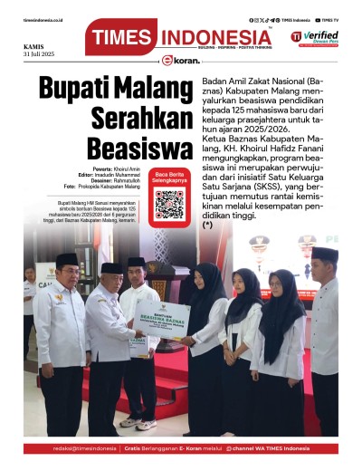 Edisi Kamis, 31 Juli 2025: E-Koran, Bacaan Positif Masyarakat 5.0