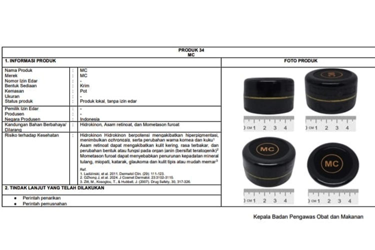 BPOM Tarik 34 Kosmetik Ilegal, Termasuk Produk Milik Shella Saukia