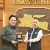 Erick Thohir Apresiasi Dukungan Gubernur Khofifah untuk PSSI dan Sepak Bola Daerah
