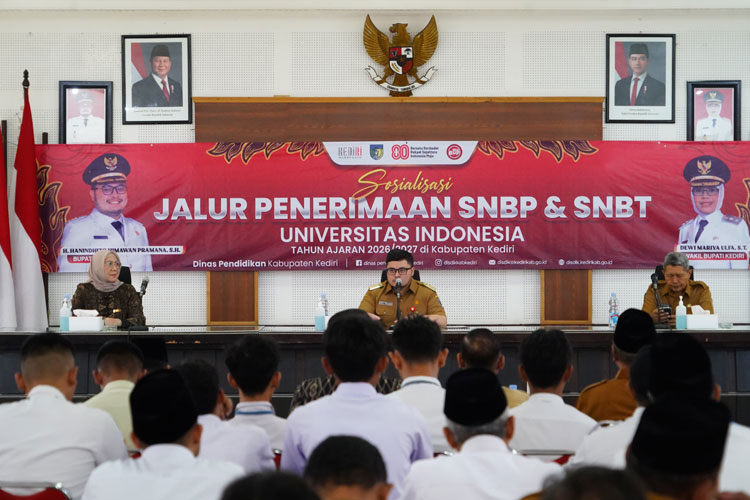 Bupati Kediri Menggelar Sosialisasi Jalur Penerimaan Mahasiswa Baru di Perguruan Tinggi Negeri