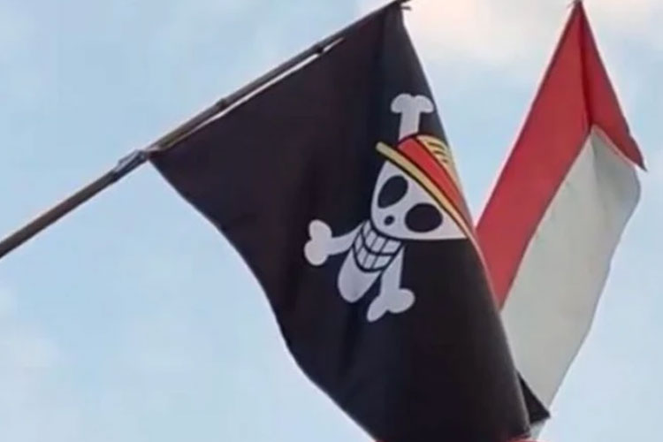 Bendera One Piece. (Foto: Kompas.com)