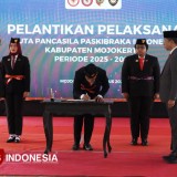 Duta Pancasila Paskibraka Kabupaten Mojokerto Resmi Dilantik