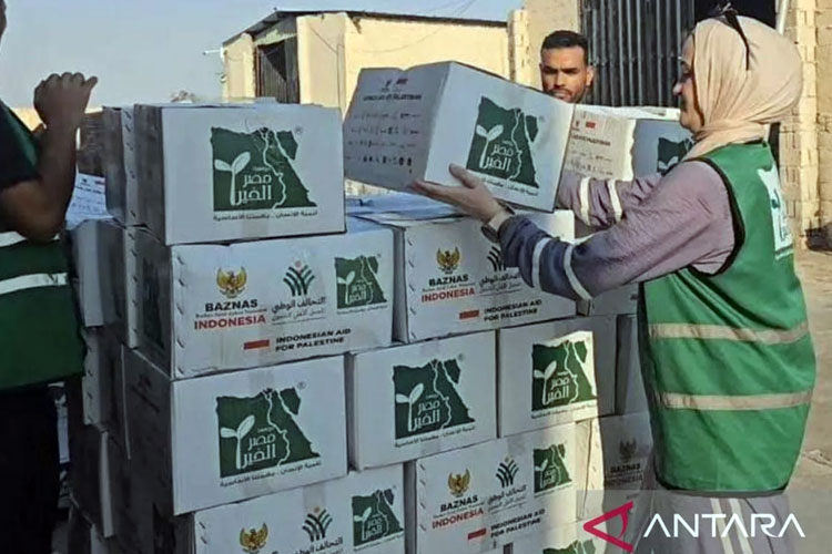 Baznas dan 4 Lembaga Internasional Salurkan Bantuan Pangan Darurat ke Gaza
