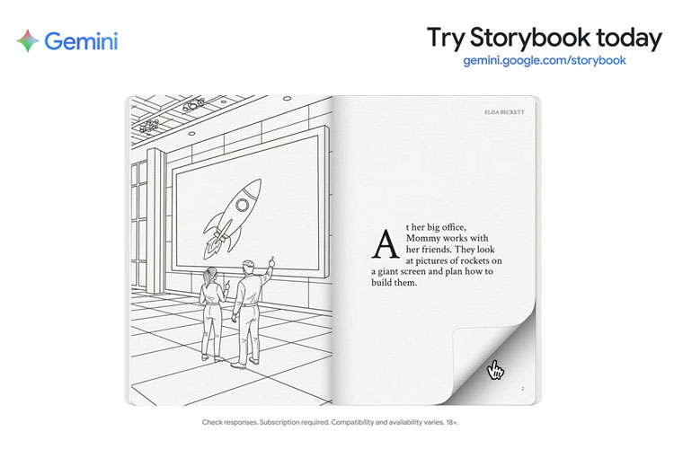 Ada Fitur Storybook di Gemini, Bikin Dongeng Bergambar Jadi Lebih Mudah