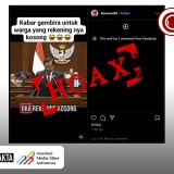 CEK FAKTA: Hoaks! Rekening Kosong Selama 3 Bulan Akan Diisi oleh Negara