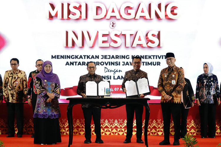 Misi Dagang dan MoU dengan Bank Lampung, Bank Jatim Juga Fasilitasi UMKM Binaan