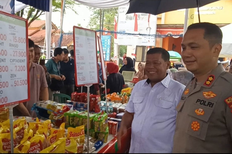 Polres Majalengka Perkuat Ketahanan Pangan Lewat Bazar Murah Bersama Bulog dan Pemkab