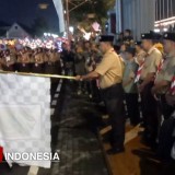 Komitmen Mengayomi, Polres Majalengka Kawal Keamanan Pawai Lampion Hari Pramuka