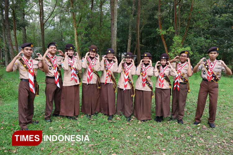 Jawab Tantangan Zaman, Punjul Santoso Kukuhkan 58 Pramuka Garuda Kota Batu