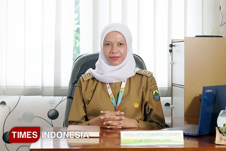Kepala Puskesmas Cijagang Kecamatan Cikalongkulon, Utari Doriomas. (FOTO: Andri for TIMES Indonesia)