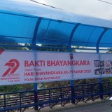Aksi Nyata Polres Banjar Mengabdi untuk Masyarakat, Renovasi Dua Halte Umum di Bulan Kemerdekaan