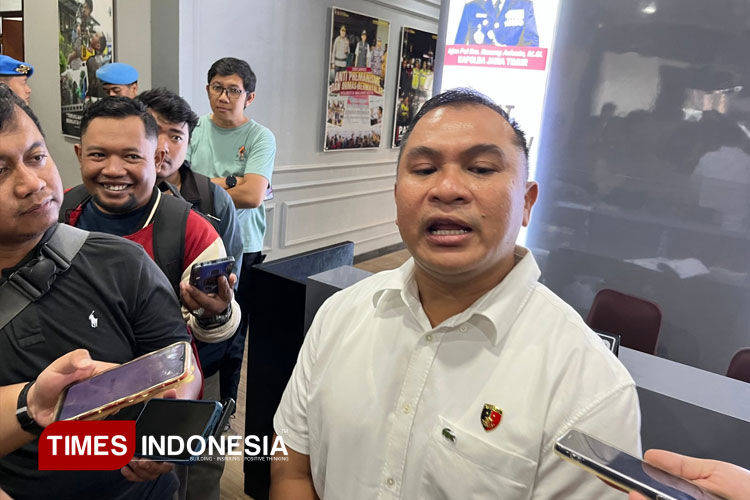 Kasatreskrim Polresta Malang Kota, Kompol M Sholeh saat ditemui awak media. (FOTO: Rizky Kurniawan Pratama/TIMES Indonesia)
