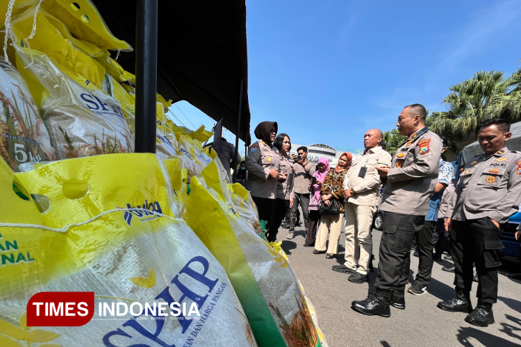 Polresta Malang Kota Salurkan 84,5 Ton Beras Demi Perkuat Ketahanan Pangan