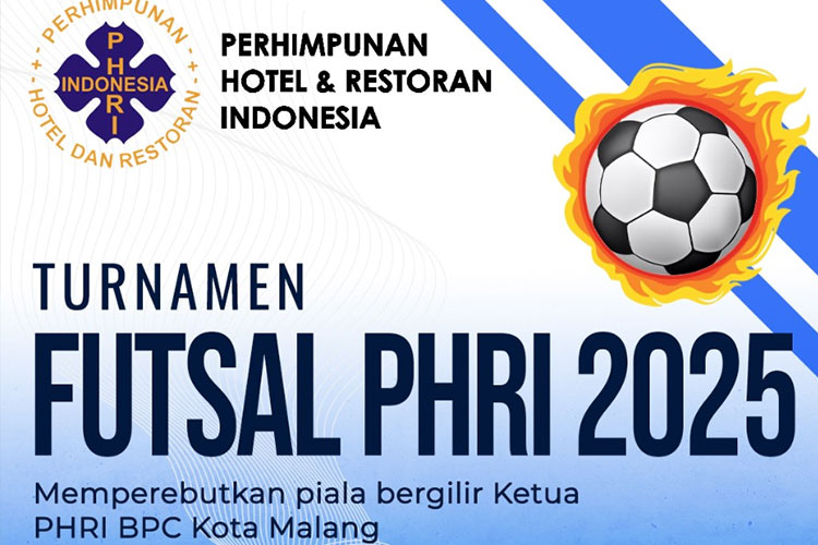 PHRI BPC Kota Malang Gelar Turnamen Futsal 2025, Perkuat Kebersamaan Pelaku Pariwisata