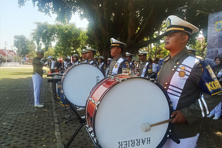 Korps Musik Gita Praja Wibawa Iringi Khidmatnya Upacara HUT ke-80 RI di Pemalang