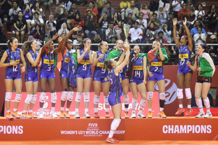Kejuaraan Dunia Voli Putri U-21 FIVB 2025, Italia Juara Usai Menang Dramatis atas Jepang