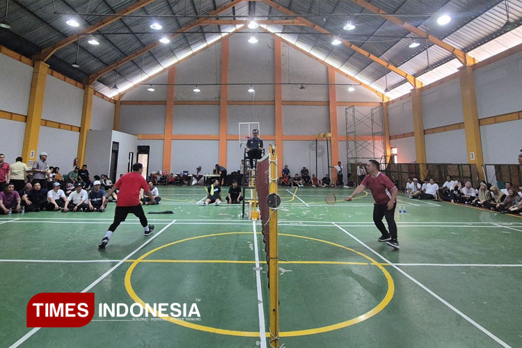 Suasana pertandingan Pekan Olahraga Guru dan Karyawan (Porgukar) 2025 yang digelar Pemkot Yogyakarta. (FOTO: Riyadi/TIMES Indonesia)