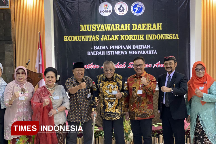 Suasana Musda Komunitas Jalan Nordik Indonesia (KJNI) DIY di LPP Convention Hotel, Kota Yogyakarta. (FOTO: Riyadi/TIMES Indonesia)