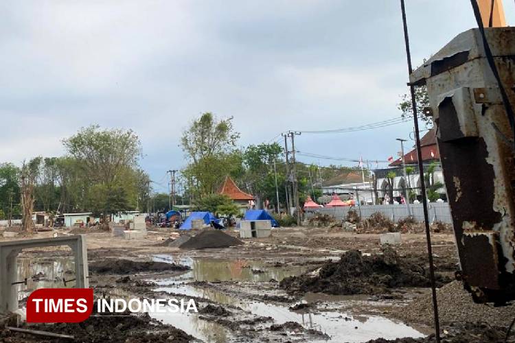 Update Progres Revitalisasi Alun-alun Sidoarjo, Baru Mencapai 20 Persen