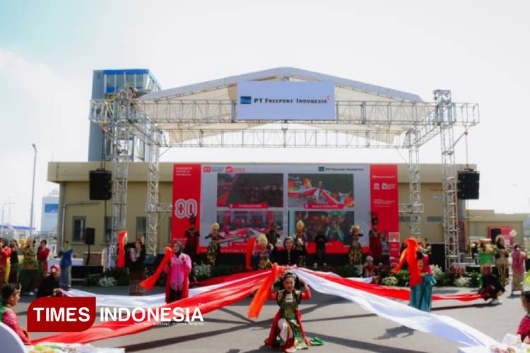Meriahkan HUT ke-80 RI, Freeport Indonesia Gelar Parade Budaya di Smelter Gresik