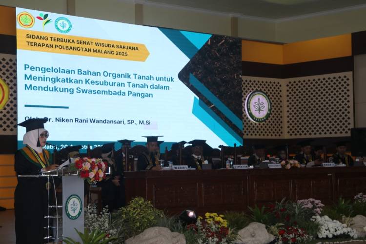 Orasi Ilmiah Wisuda Polbangtan Malang 2025: Revolusi Organik untuk Swasembada Pangan Nasional