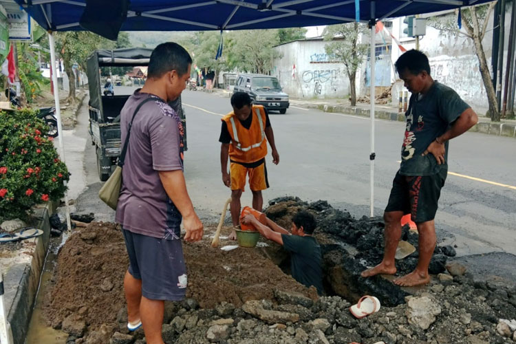 Perbaikan JDU Batalyon 323: PDAM Tirta Anom Pastikan Tidak Ada Dampak ke Wilayah Lain