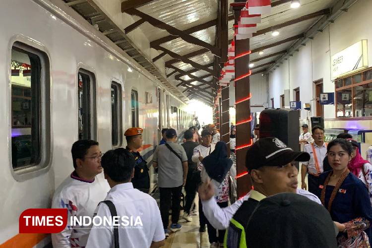 Ratusan Peserta Tajemtra 2025 di Jember Manfaatkan Layanan Kereta Gratis