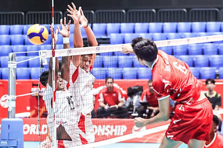 Kejuaraan Dunia Voli Putra U-21 2025, Indonesia Bungkam Tunisia