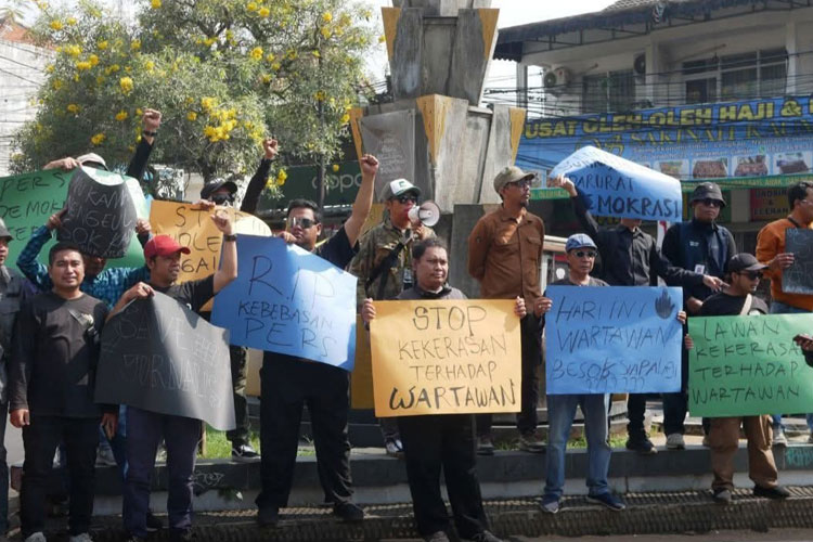Solidaritas Pers Cianjur Tuntut Keadilan dan Perlindungan Terhadap Jurnalis