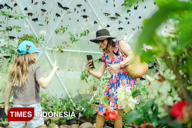 Wujud Komitmen Lingkungan, 5 Ribu Kupu-kupu Asli Bali Dilepasliarkan di Nuanu Creative City