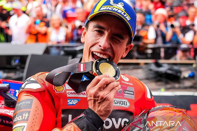 Pembalap Ducati Lenovo Team Marc Marquez. (Foto: ANTARA/MotoGP/am)