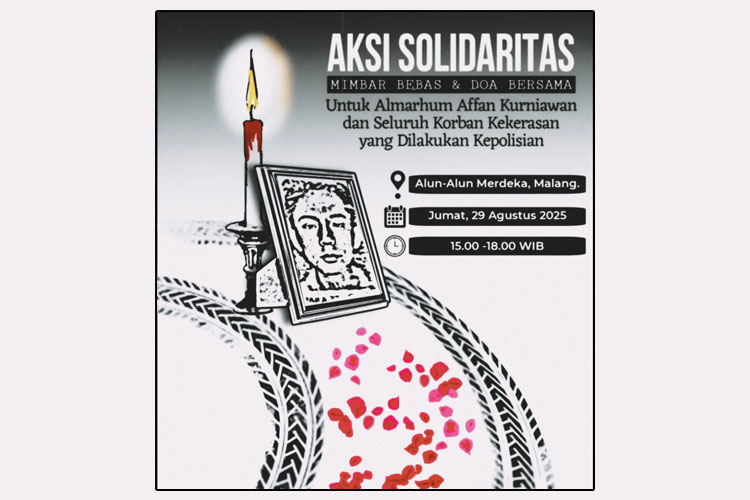 Warga Malang Bakal Gelar Aksi Solidaritas Atas Tewasnya Driver Ojol Affan Kurniawan