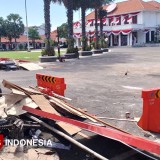 Melihat Kondisi Gedung Grahadi Surabaya Pasca Demo 29 Desember