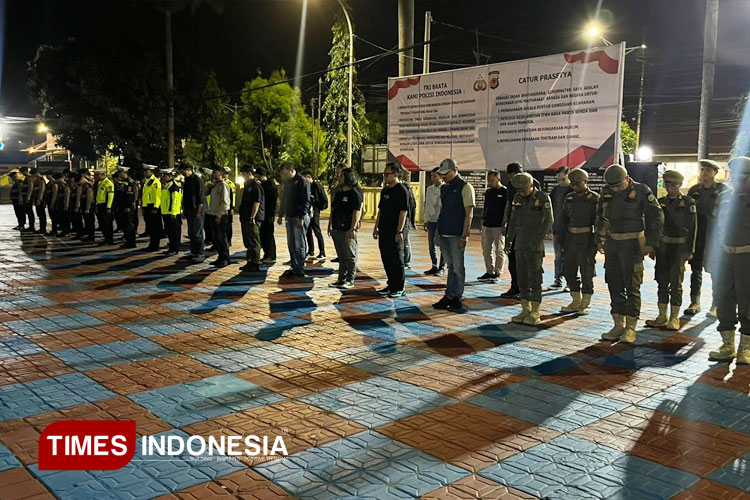 Polres Majalengka Gelar Apel Siaga di Malam Hari. (FOTO: Humas Polres Majalengka for TIMES Indonesia)