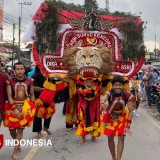 Pesona Reog Ponorogo Sajian SDN 03 Kalibaru Kulon Warnai Karnaval Kebudayaan di Banyuwangi