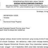 Beredar Surat BKD Jatim, ASN Diminta Pakai Baju Bebas Rapi dan Hindari Kendaraan Dinas